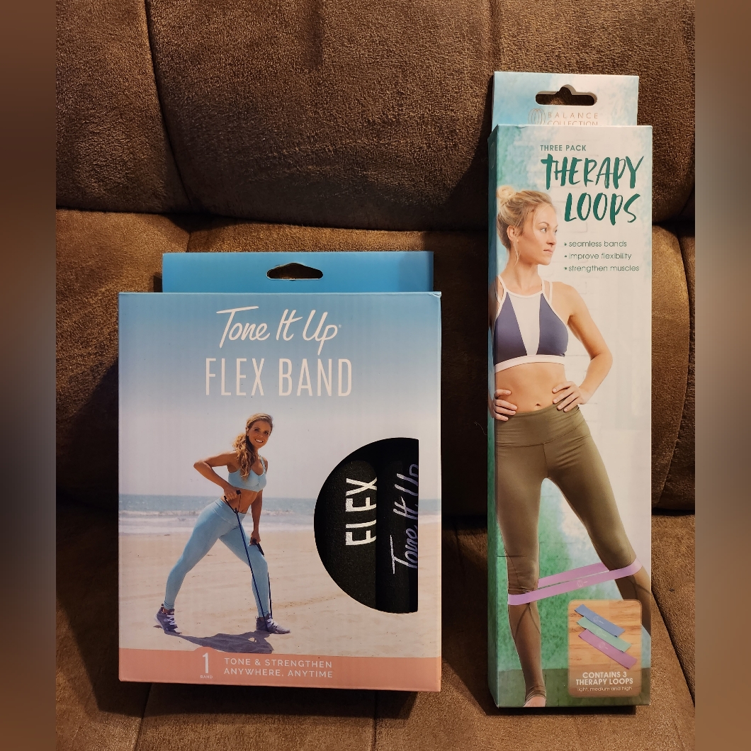Exercise Flex Bands And Therapy Loops Resistance Workout Band Workout Nib